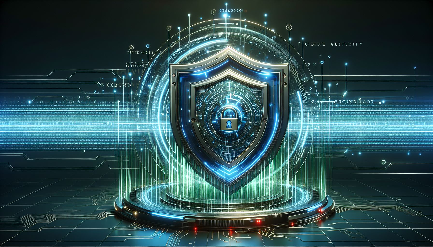 RATUDEWI secure gateway concept with shield icons and trusted account protection